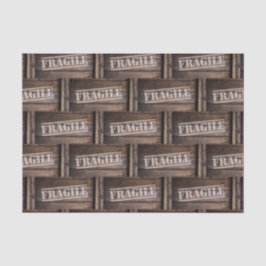 Papel De Seda Vintagem frágil da caixa de madeira