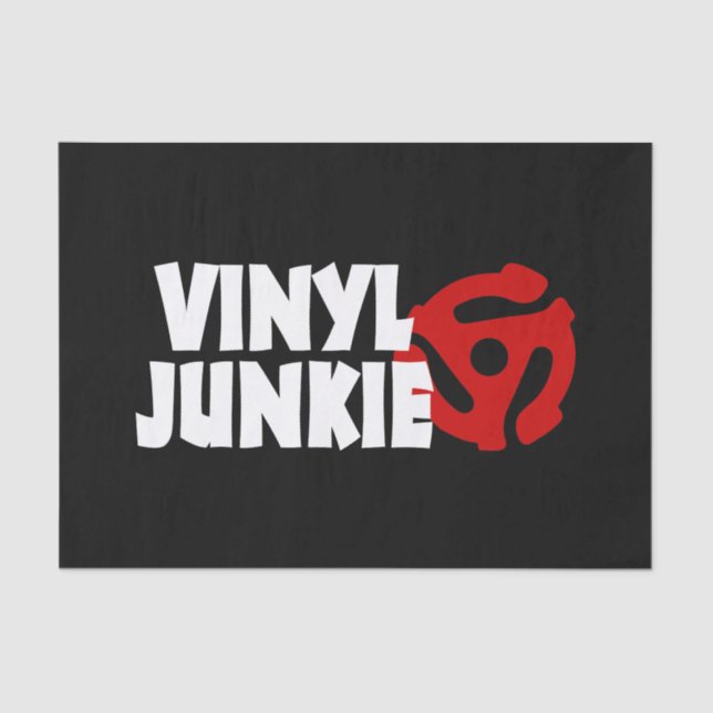 Papel De Seda Vinyl Junkie (Frente )