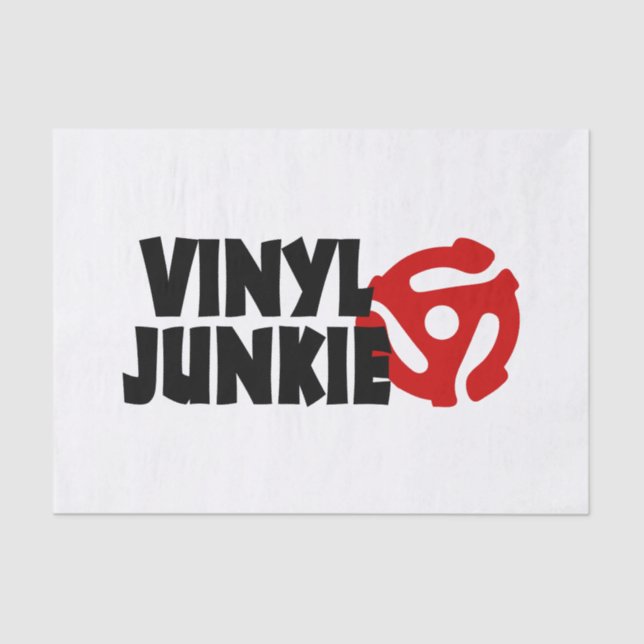 Papel De Seda Vinyl Junkie (Frente )