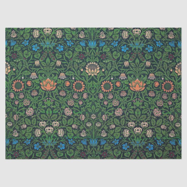 Papel De Seda Violet e Columbine, William Morris (Frente )
