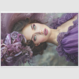 Papel De Seda Violetta Lady em Descamação Roxa