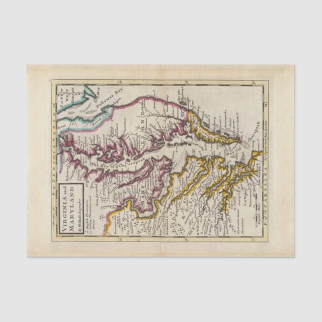 Papel De Seda Virgínia e Maryland (Frente )