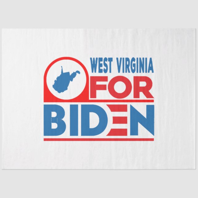 Papel De Seda VIRGÍNIA OCIDENTAL Para Biden (Frente )