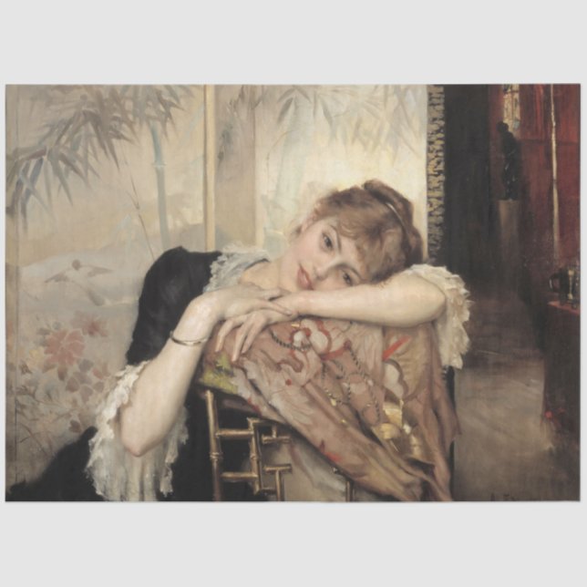 Papel De Seda Virginie (A Mulher Parisiense) (por Albert Edelsen (Frente )