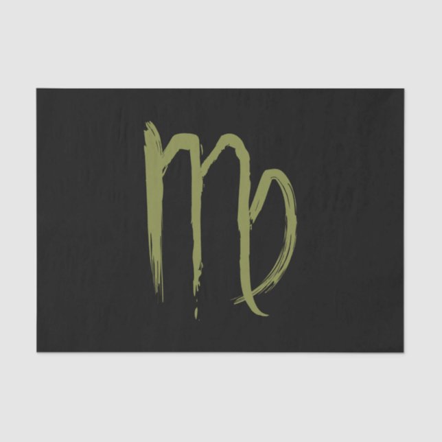 Papel De Seda VIRGO Zodiac agosto setembro Astrologia de anivers