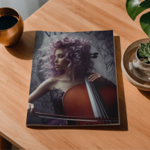 Virgo Zodiat Musical Cello Decoupage