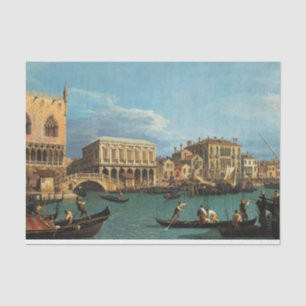 Papel De Seda Visão da Riva degli Schiavoni Veneza