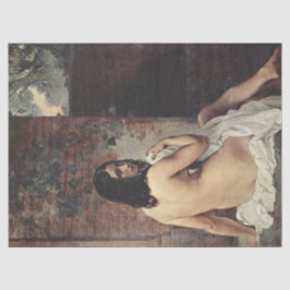 Papel De Seda Visão traseira de um couro (Francesco Hayez)