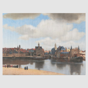 Papel De Seda Vista de Delft por Johannes Vermeer