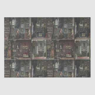 Papel De Seda Vitoriana Gothic Dollshouse Dark Academia