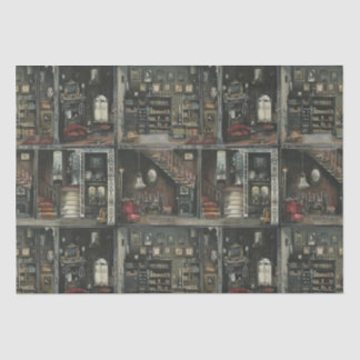Papel De Seda Vitoriana Gothic Dollshouse Dark Academia