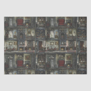 Papel De Seda Vitoriana Gothic Dollshouse Dark Academia