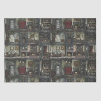 Papel De Seda Vitoriana Gothic Dollshouse Dark Academia
