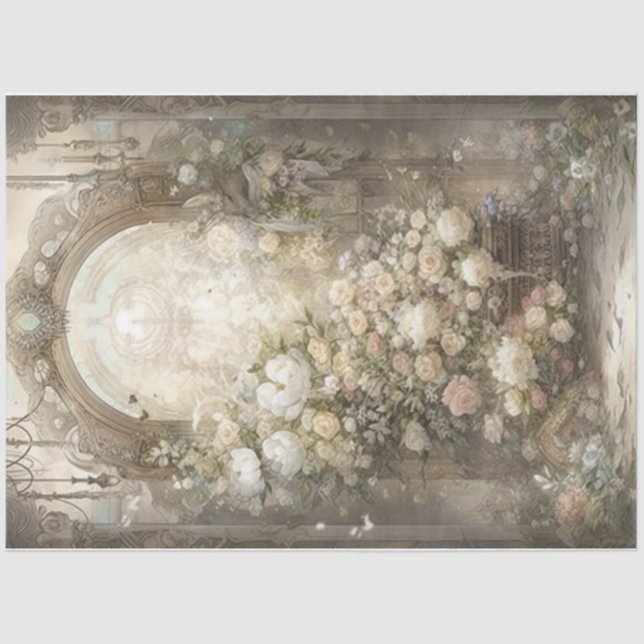 Papel De Seda Vitoriano Florals (Frente )