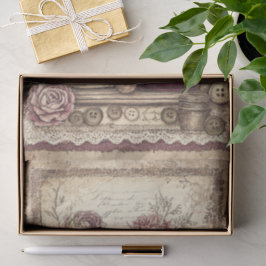 Papel De Seda Vitoriano & Renda
