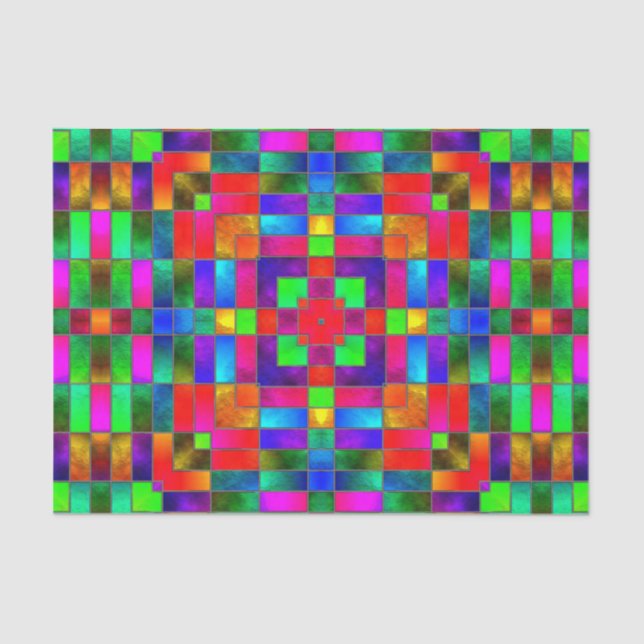 Papel De Seda Vitral 6 (Frente )