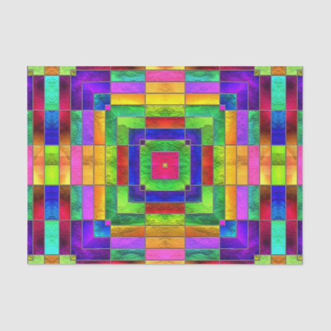 Papel De Seda Vitral 7 (Frente )