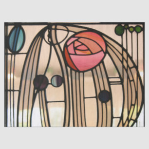 Papel De Seda Vitral, Hill House por Mackintosh