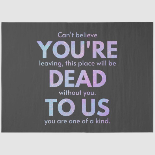 Papel De Seda Você É Morto De Nós! R.I.P. Traitor! (Frente )