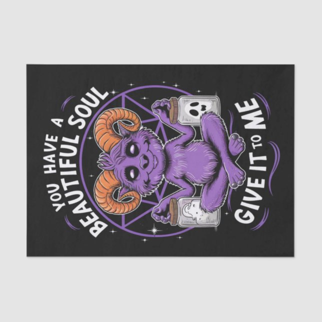 Papel De Seda Você tem um belo sanduíche satânico (Frente )