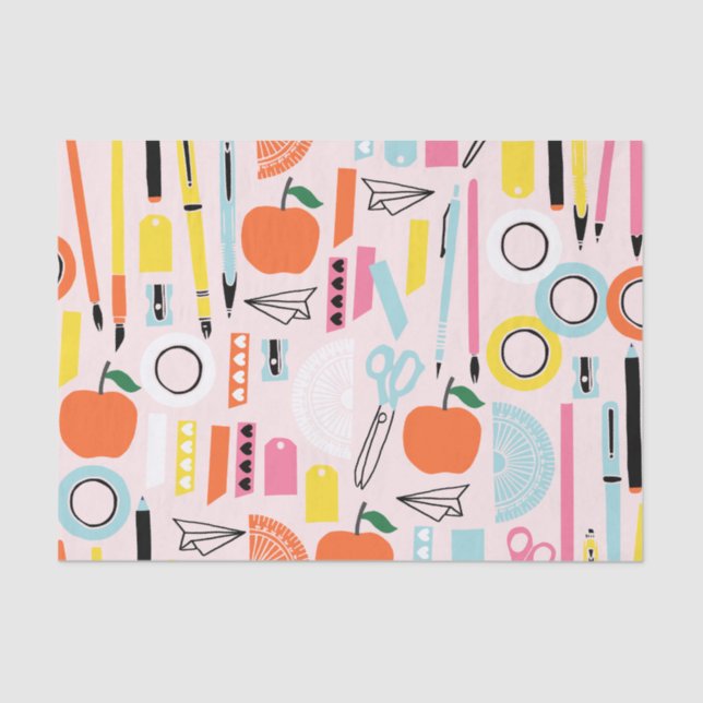 Papel De Seda Voltar ao lenço escolar (Frente )