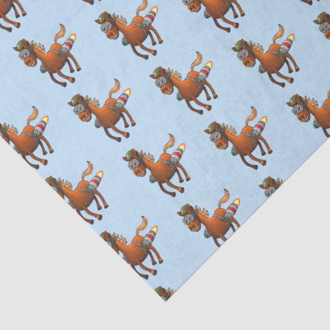 Papel De Seda Voo de Aniversário do Rocket Pony (Detalhes)