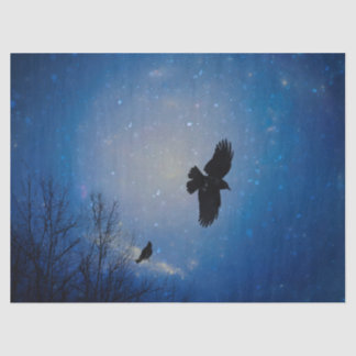 Papel De Seda Voo De Inverno De Raven