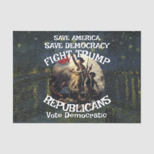 Papel De Seda Vote Político Patriótico Trump Partido Republicano