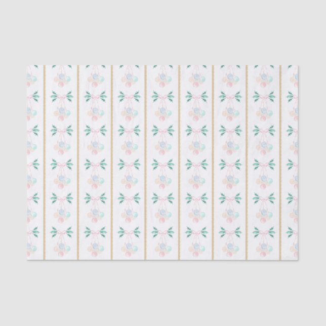 Papel De Seda Vovô do Quintal Rosa e Verde Natal (Frente )