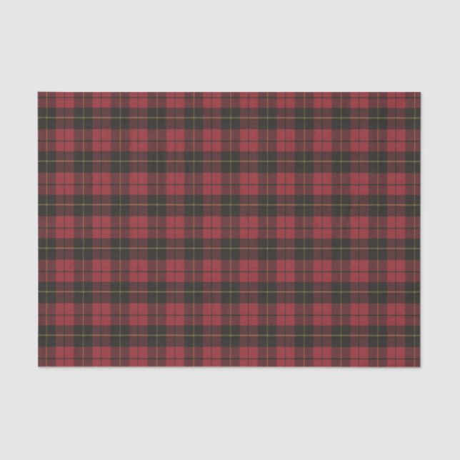 Papel De Seda Wallace Red Weathered Original Scottish Tartan (Frente )