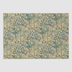 Papel De Seda Walter Crane - Padrão Vintage Art Nouveau Macaw