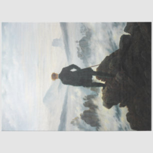 Papel De Seda Wanderer sobre o Mar de Fog, Friedrich