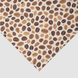Papel De Seda Warm Coffee Bean Roast Tones Seamless Pattern