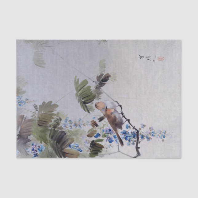 Papel De Seda Watanabe Seitei Birds and Flowers (Frente )