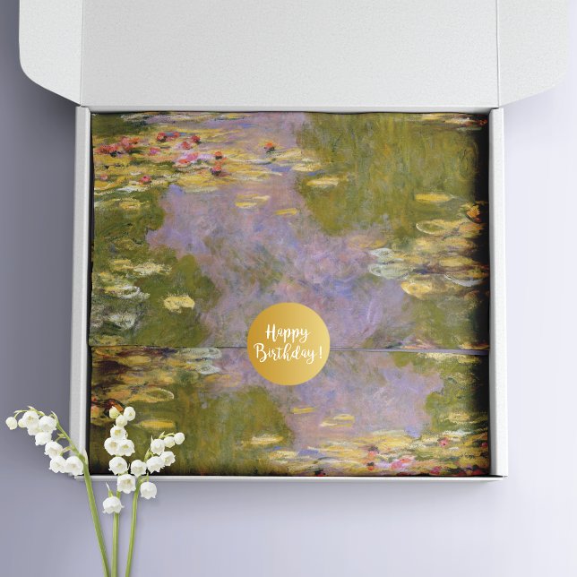 Papel De Seda Water Lilies Painting by Claude Monet (Criador carregado)