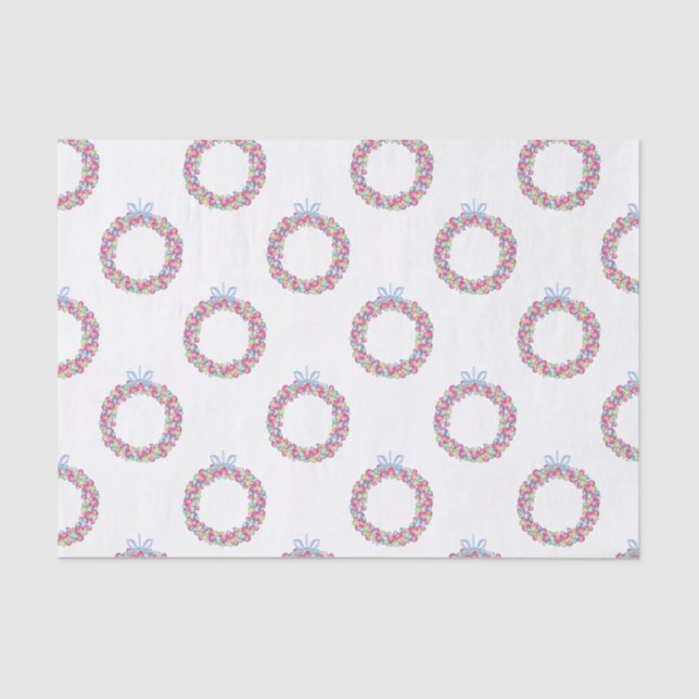 Papel De Seda Watercolor Christmas Colorors Wredies (Frente )