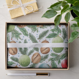 Papel De Seda Watercolor Christmas Tissue Paper