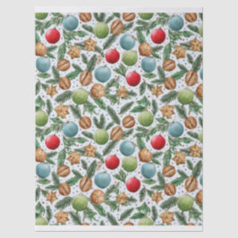Papel De Seda Watercolor Christmas Tissue Paper