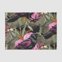 Papel De Seda Watercolor Flowers Floral Raven Botanicals