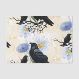 Papel De Seda Watercolor Flowers Floral Raven Botanicals