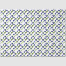 Papel De Seda Watercolor Large Blueberry Pattern Tissue Paper