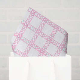 Papel De Seda Watercolor Pink and White Bamboo