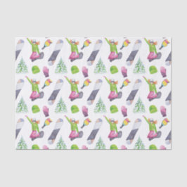 Papel De Seda Watercolor Snowboard