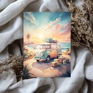 Papel De Seda Watercolor Summer viagem