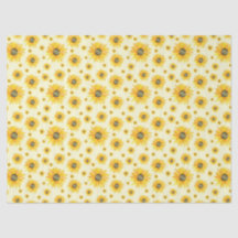 Watercolor Sunflower Padrão Floral