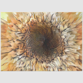 Papel De Seda Watercolor Tiger Sunflower Elegant Collection