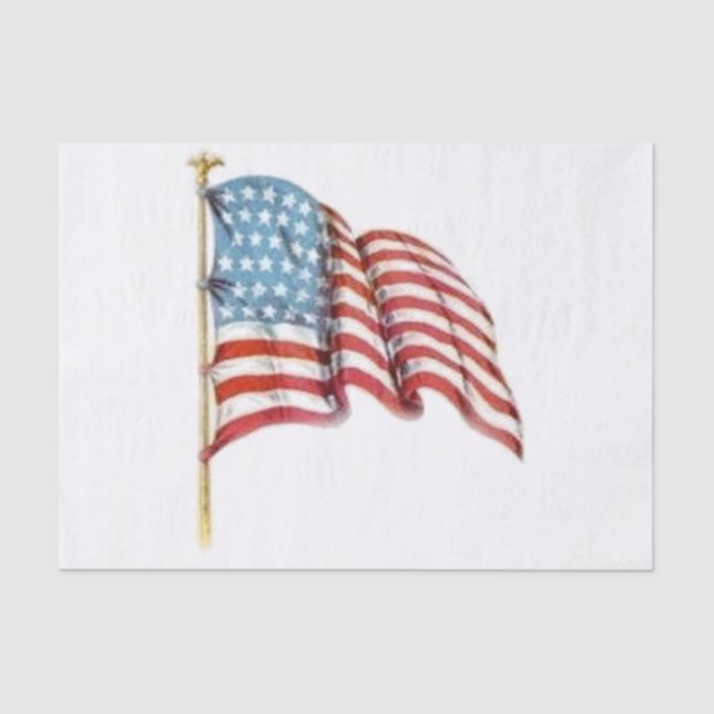 Papel De Seda Waving Flag Americano (Frente )