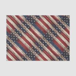 Papel De Seda Weathered Stars & Stripes Wood Flag