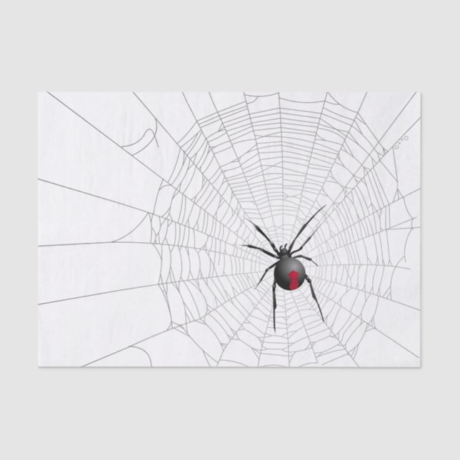Papel De Seda Web de aranha da viúva negra (Frente )