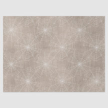 Webs de Aranha Branca na Decoupage do Tom